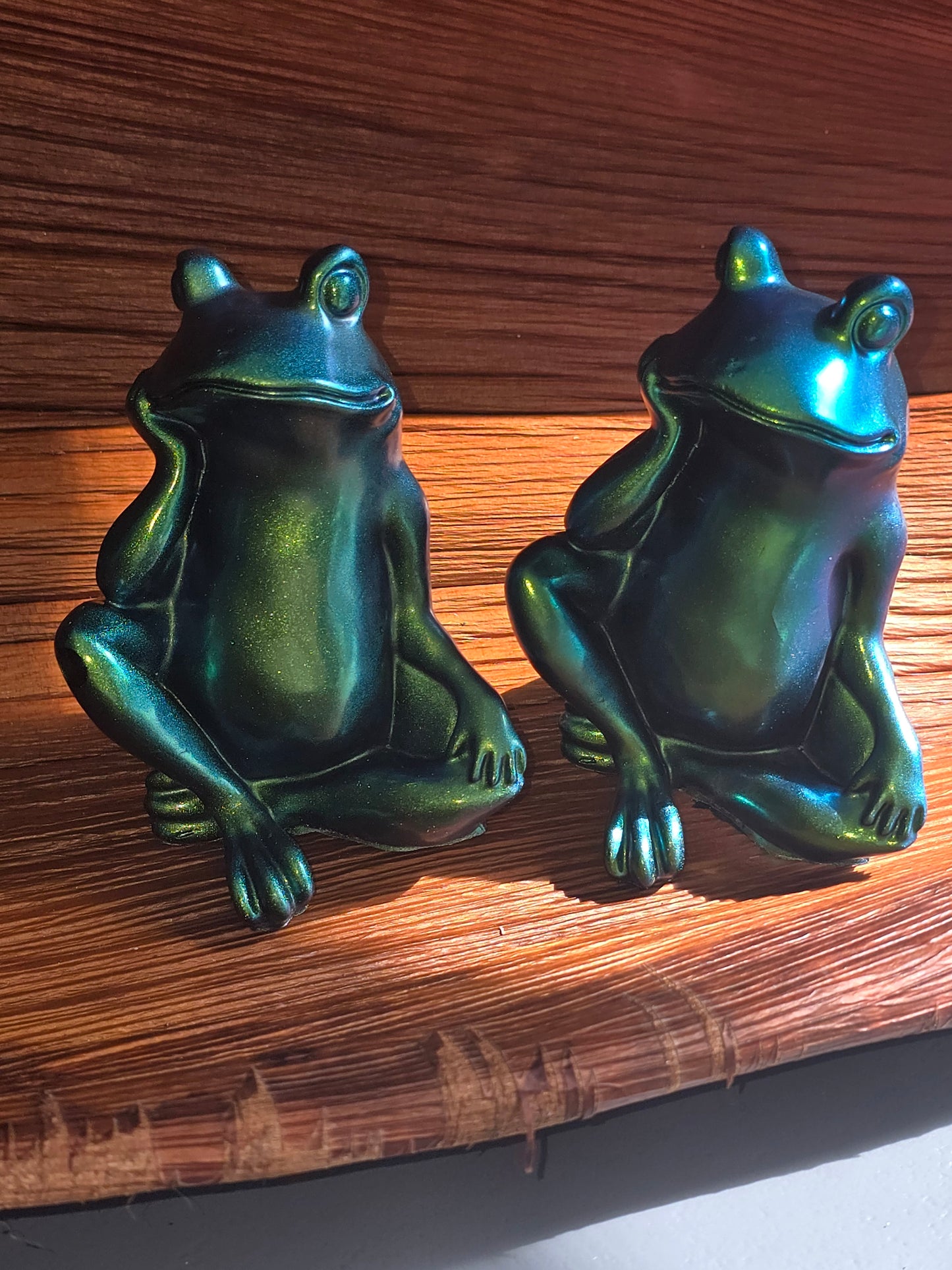 Frog thinking blue/green