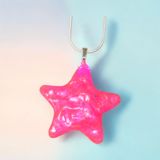 Pendant water ripple pink