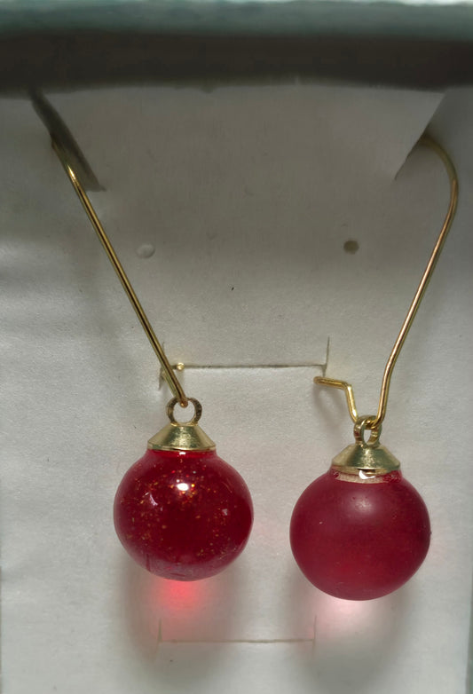 Earrings red