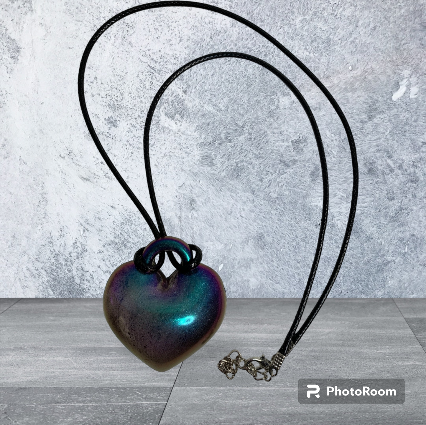 Pendant Puffy Heart Orchid