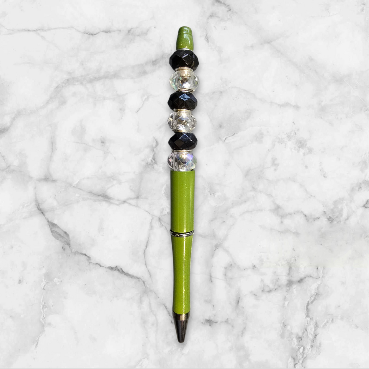 Beaded pens lime green 💚