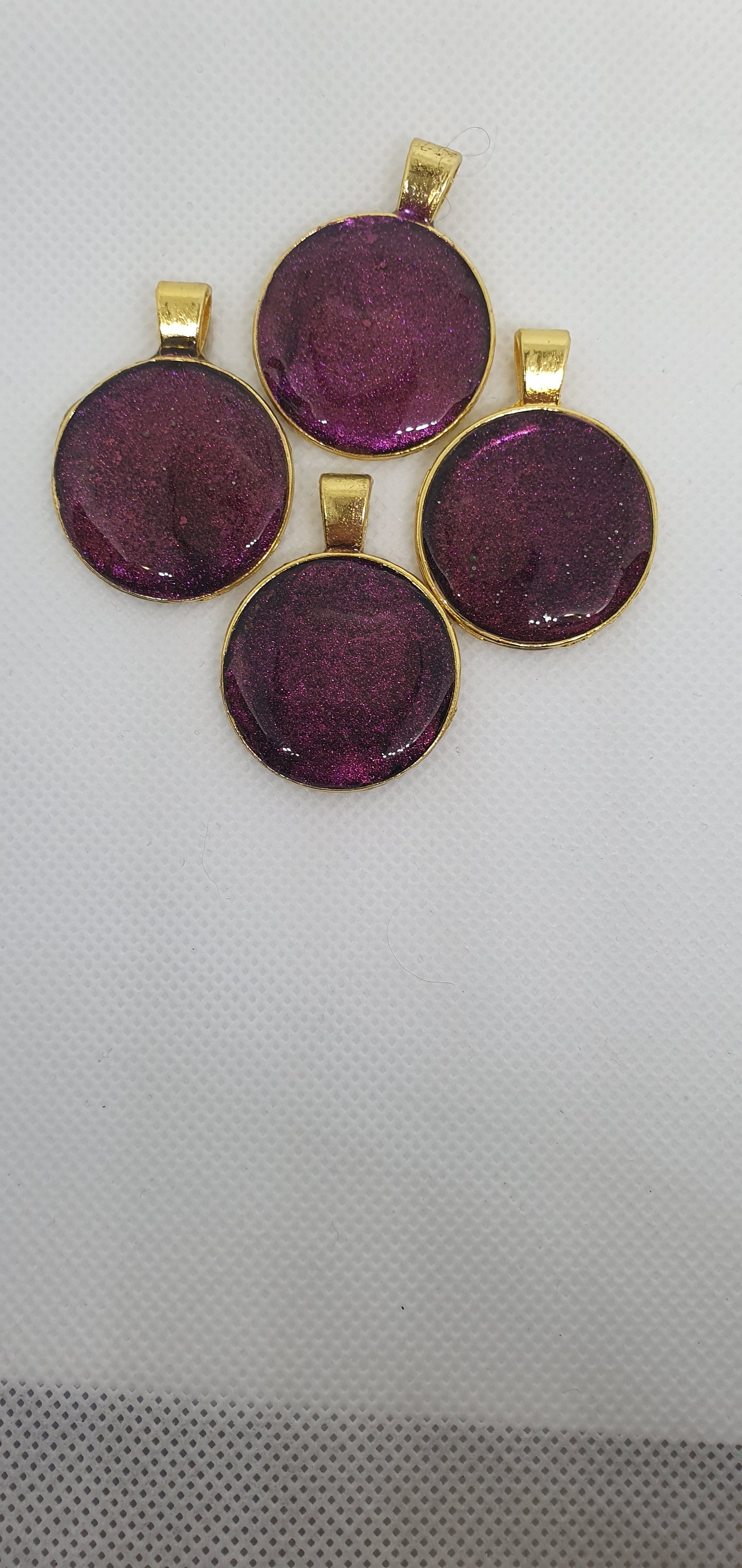 Pendant Ruby gold cabochon