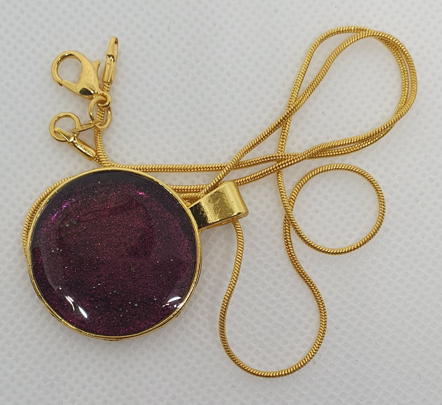 Pendant Ruby gold cabochon