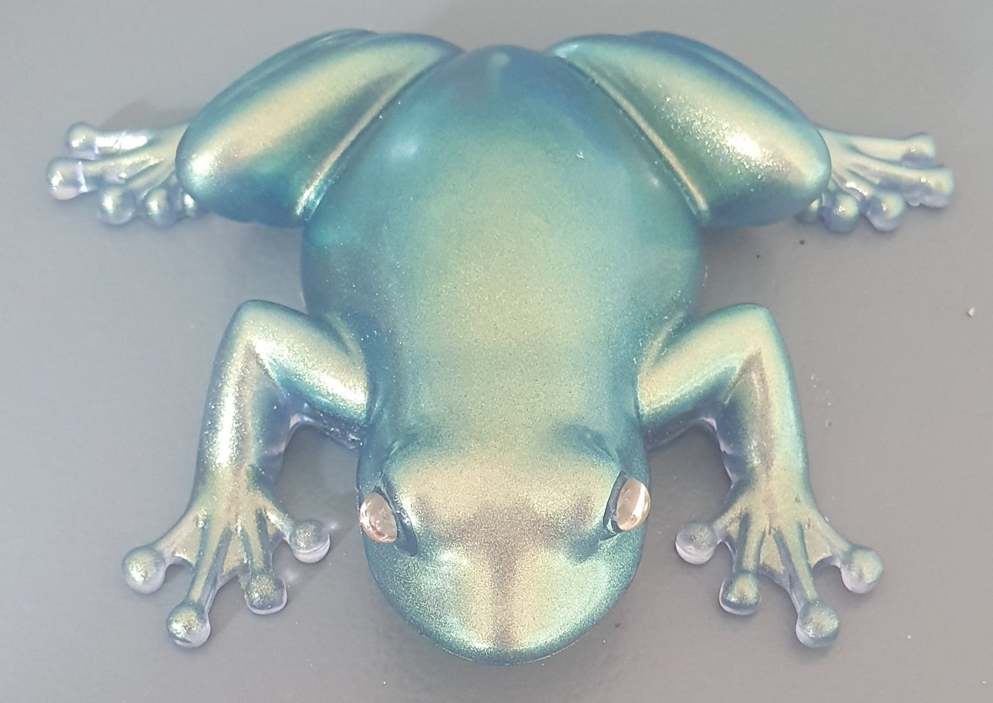 Frog chic blue green gold