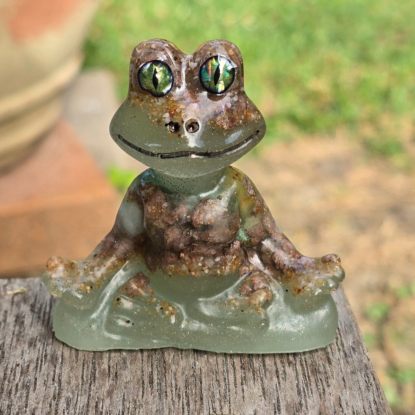 Frog meditating