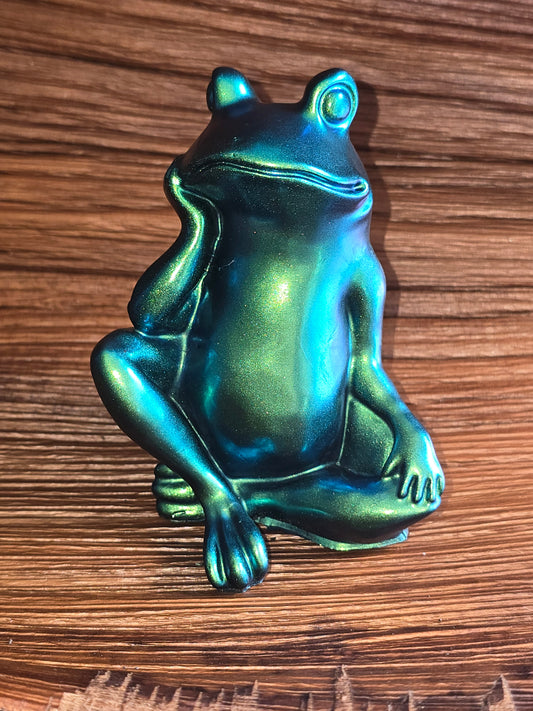 Frog thinking blue/green