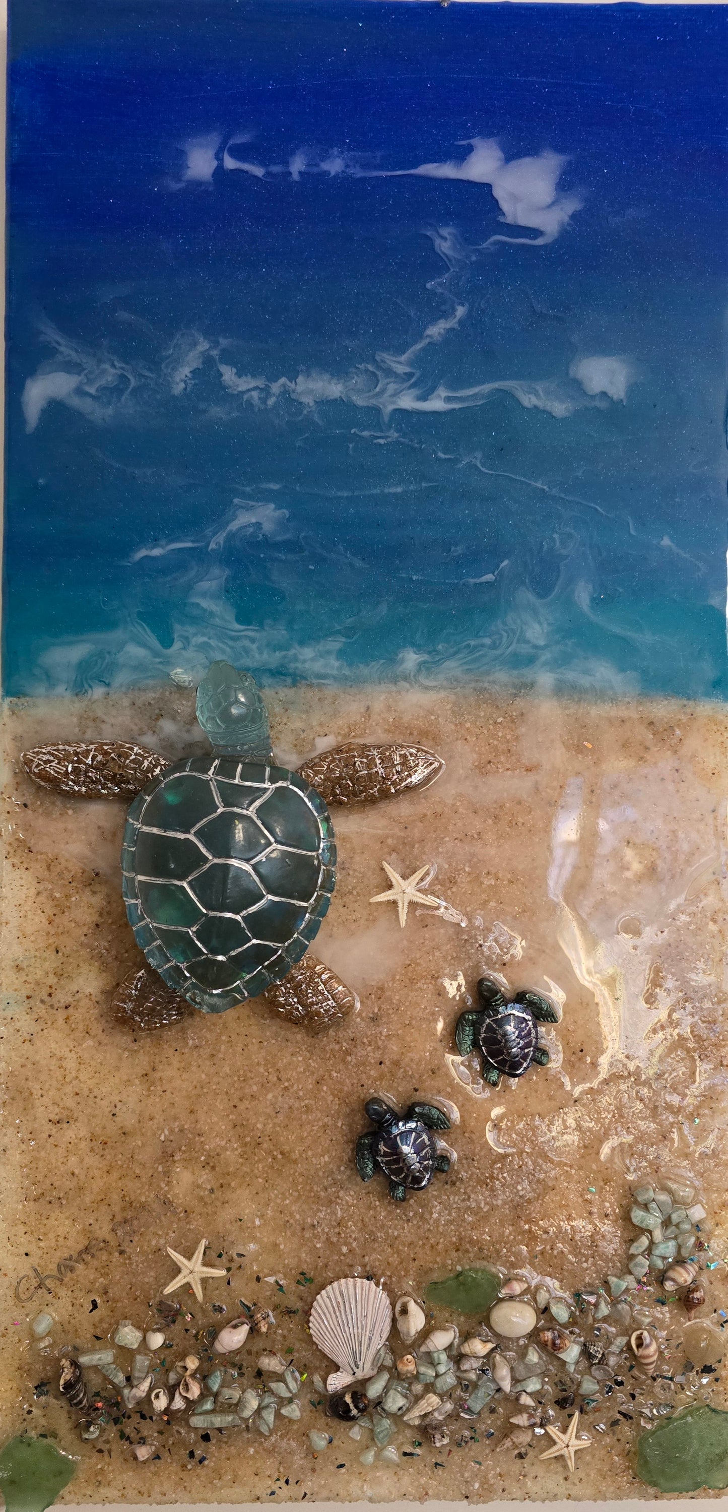 Canvas art turtles 3