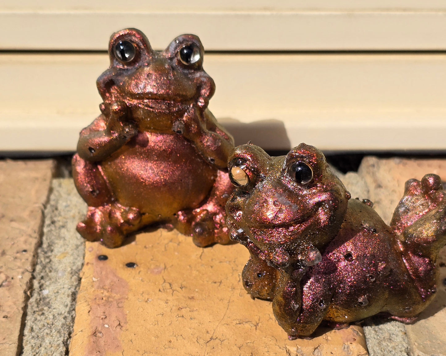 Frog set happy sunrise set of 2