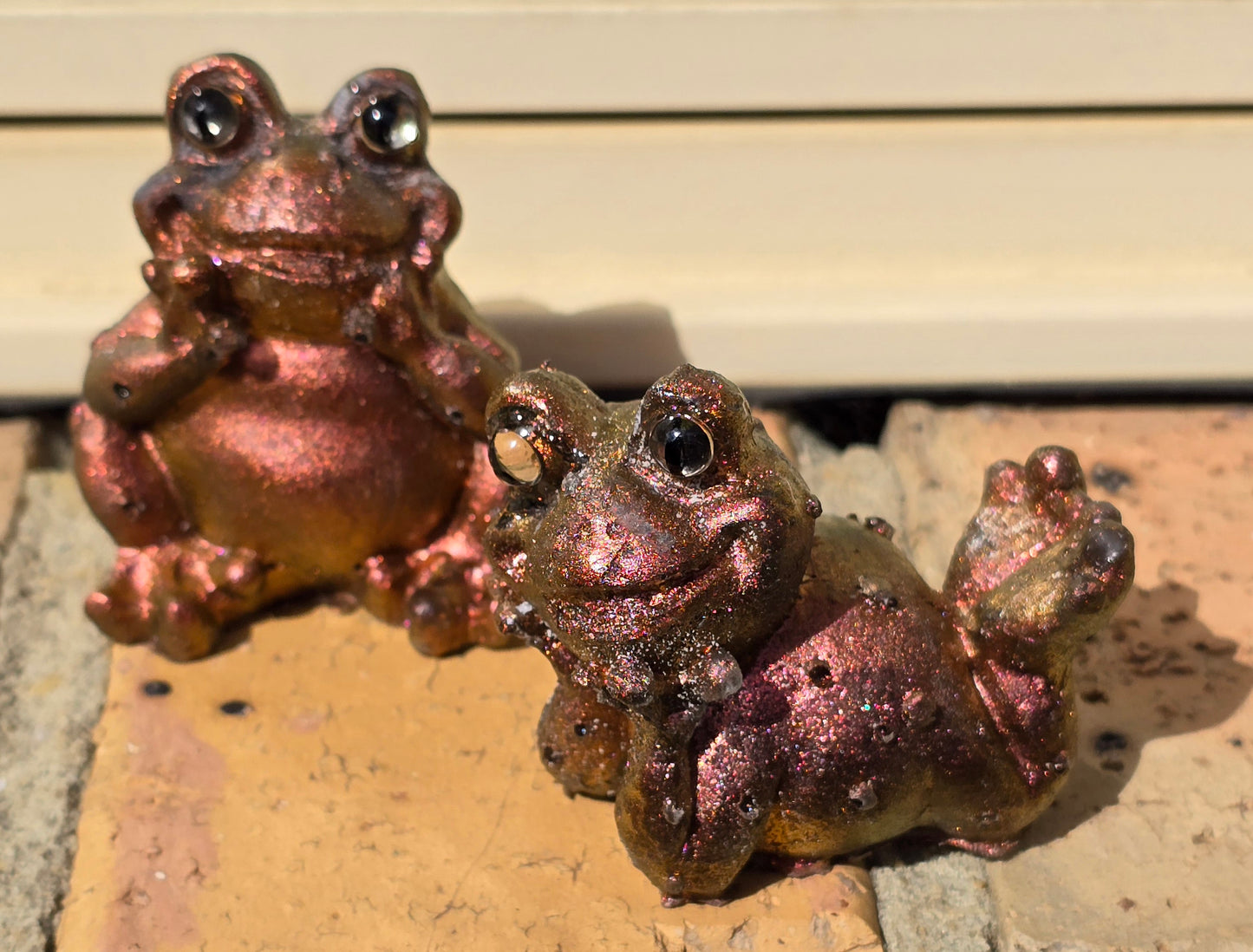 Frog set happy sunrise set of 2