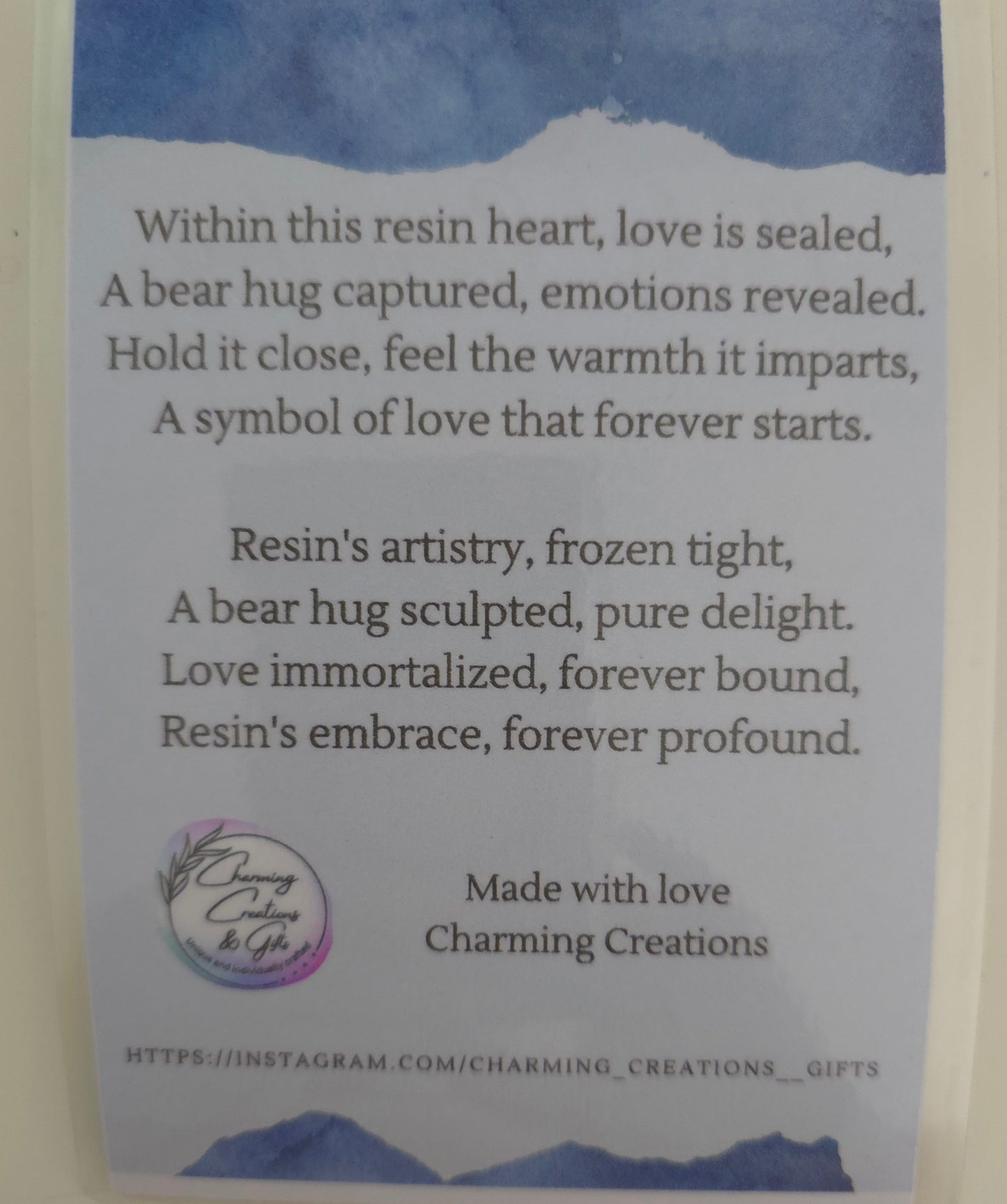 Pocket Bear Hug Cards including Bear