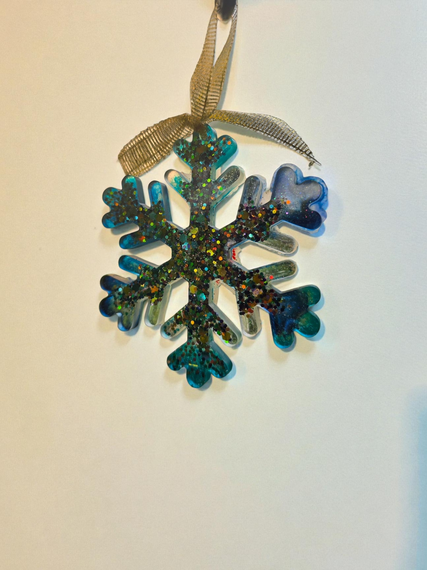 Christmas Snowflake set of 4 turquoise