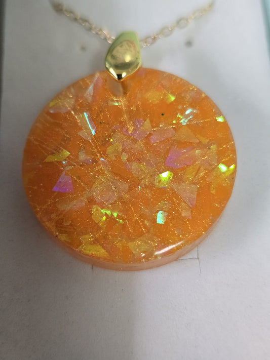 Pendant orange sparkle