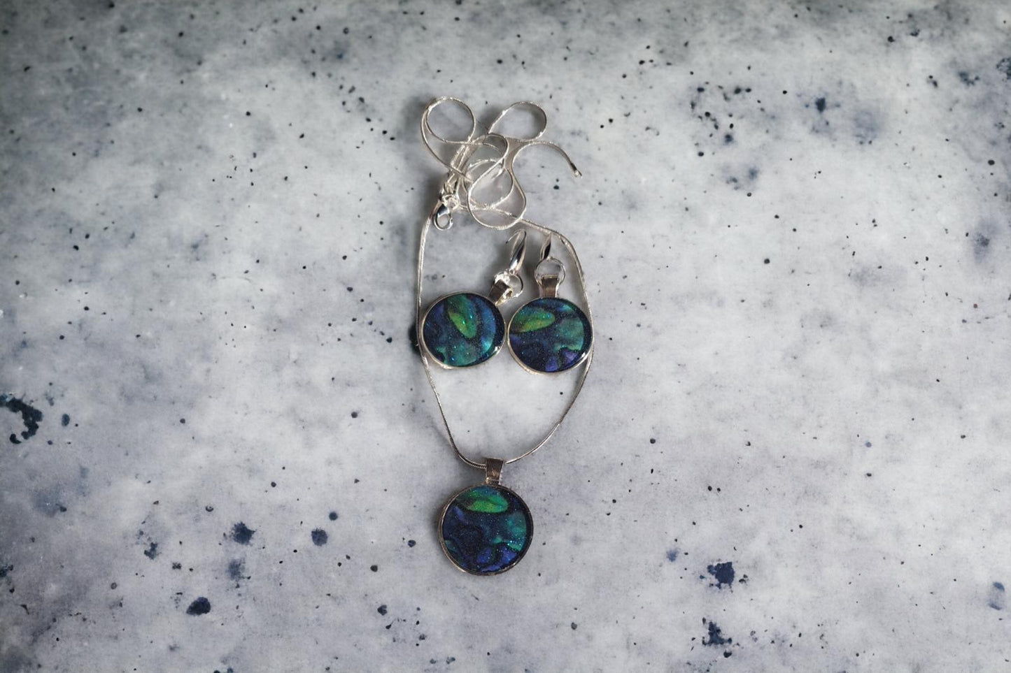 Earrings Paua Cabochon