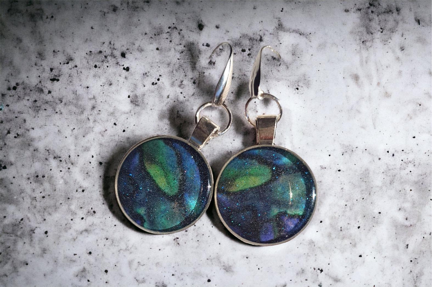 Earrings Paua Cabochon