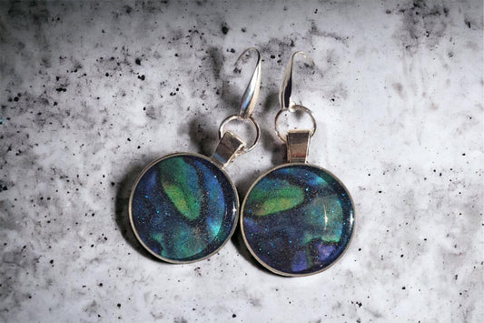 Earrings Paua Cabochon