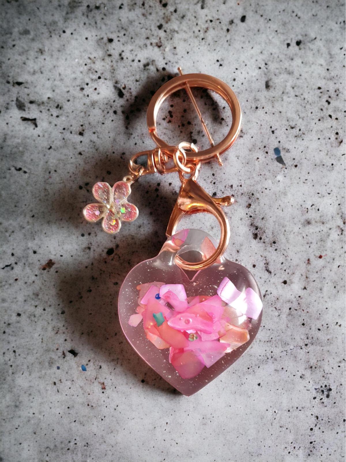 Pendant Puffy Heart Pendant shell pink