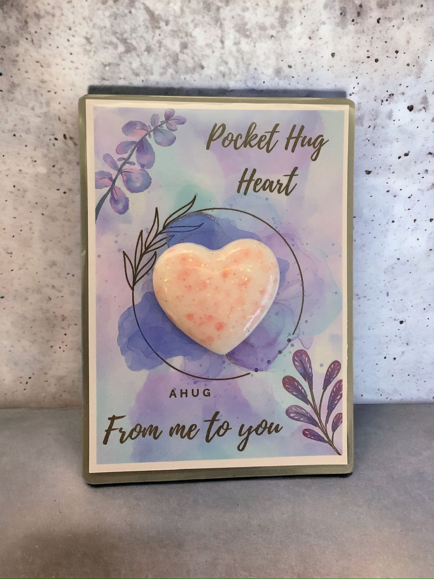 Pocket Hug Heart Card Including Love Heart