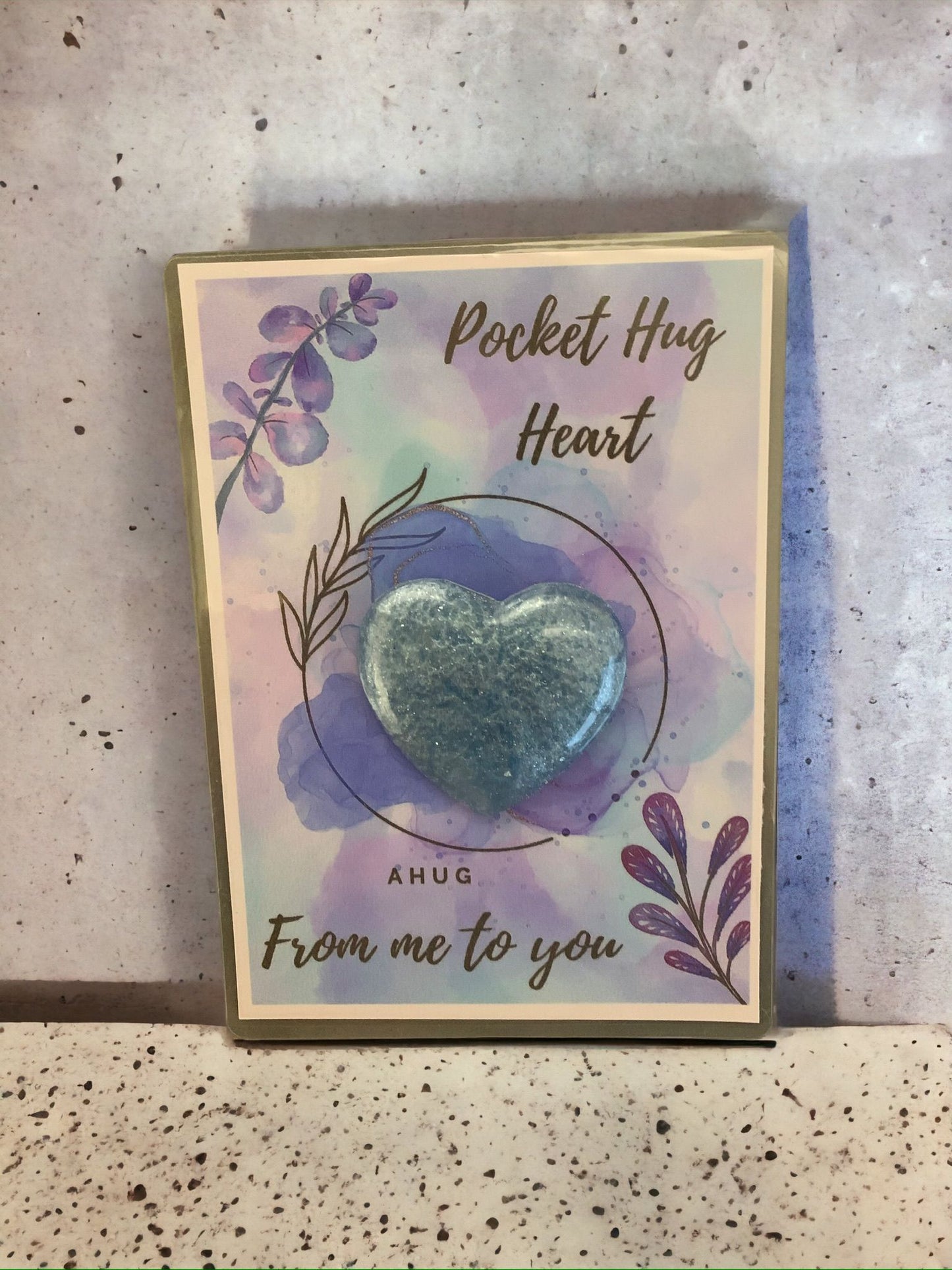 Pocket Hug Heart Card Including Love Heart