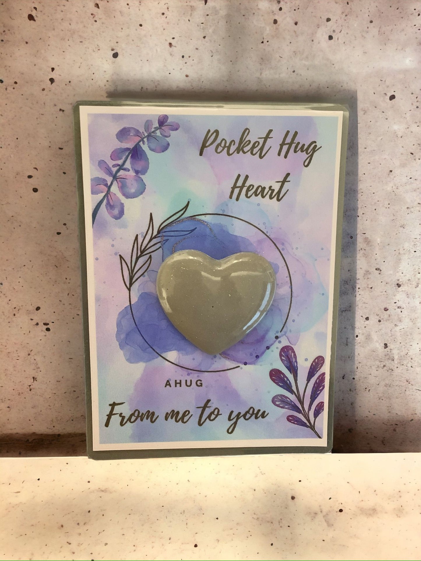 Pocket Hug Heart Card Including Love Heart