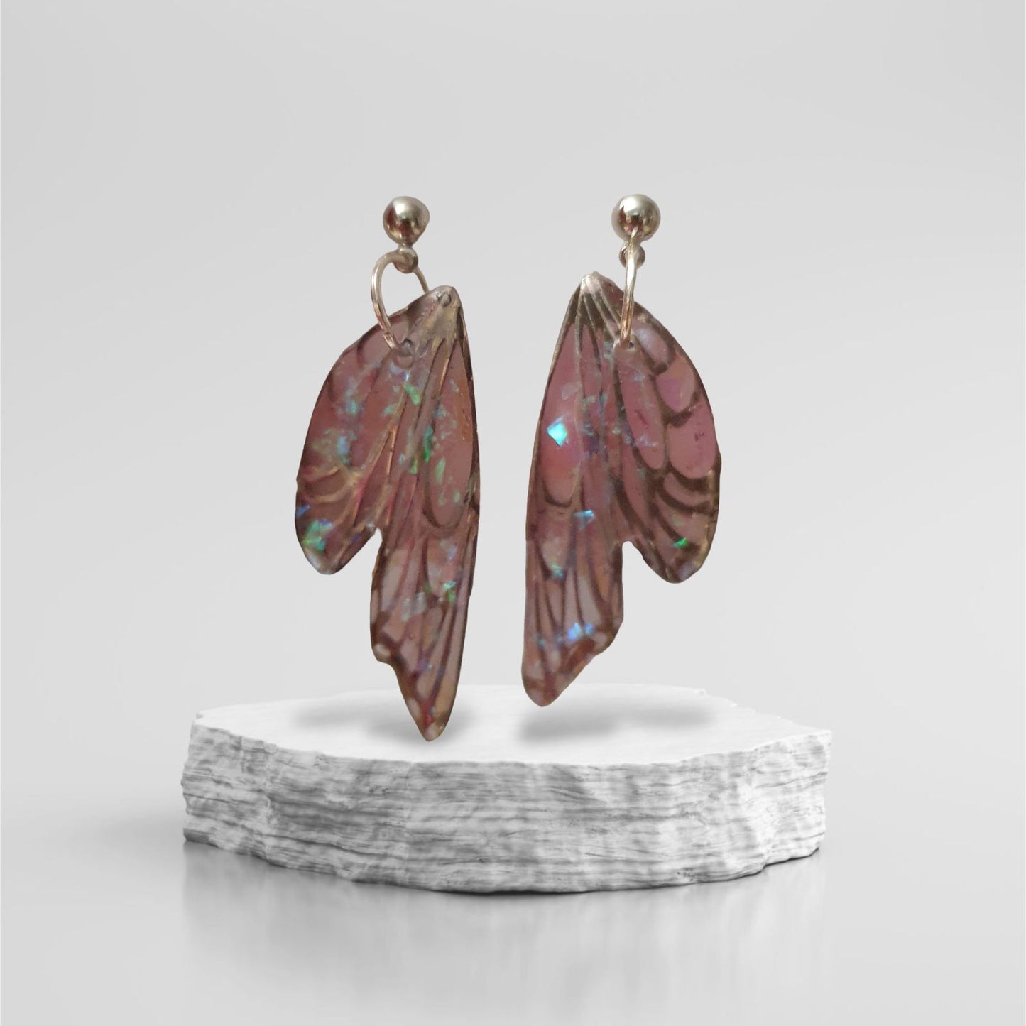 Earrings fairy wings