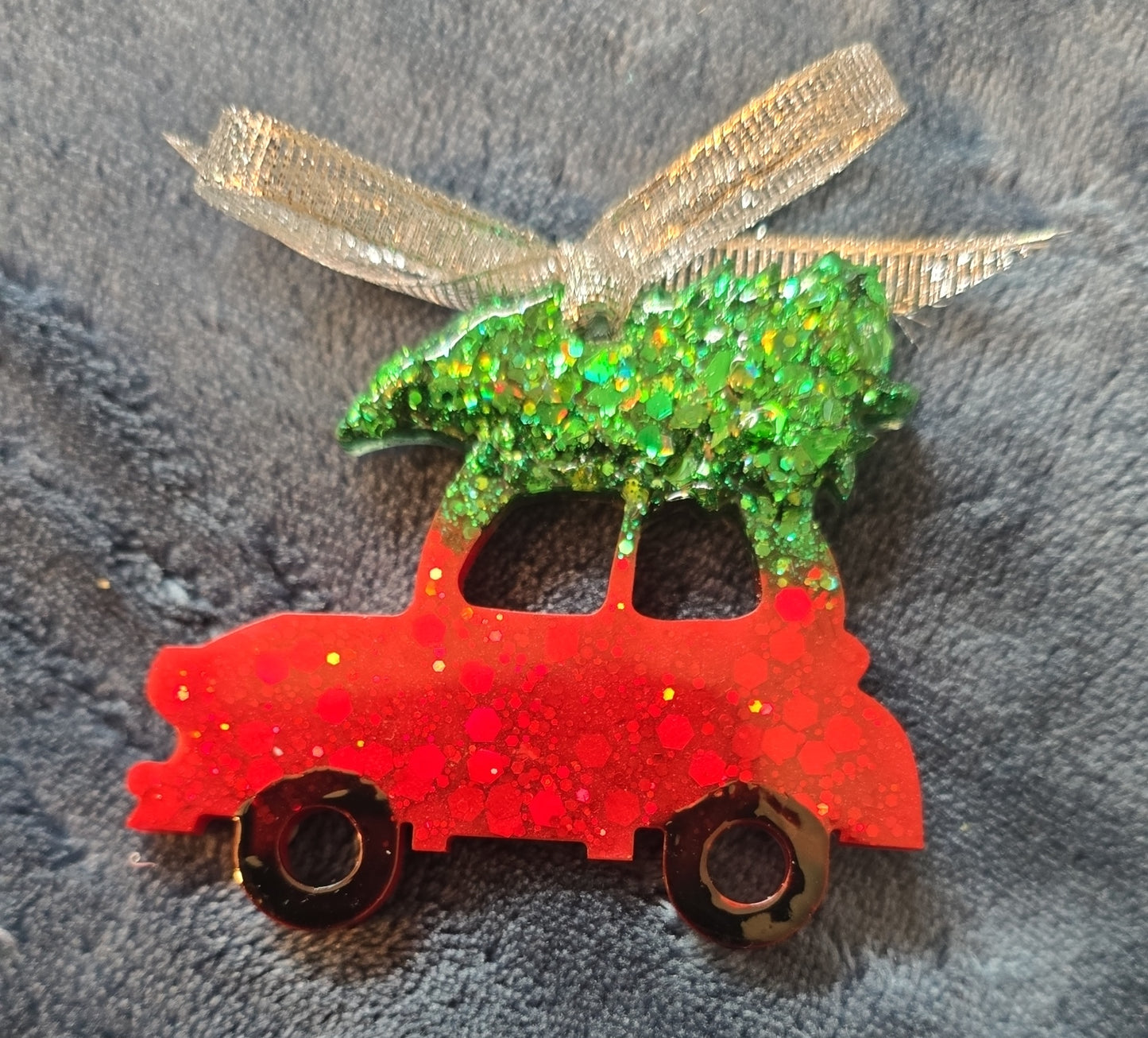 Christmas car with tree