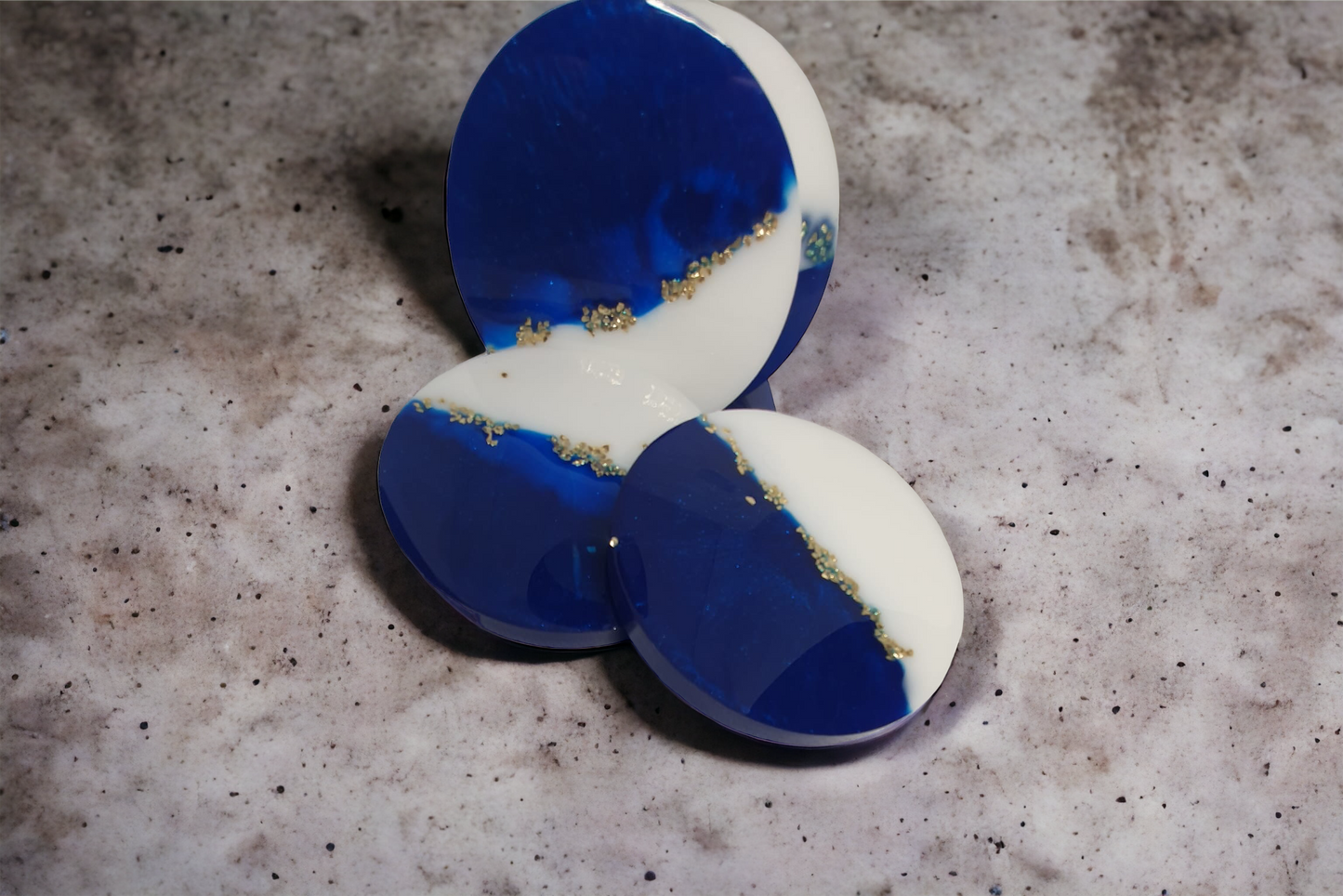 Coaster set (4 coaster )  Azure Blue with stand