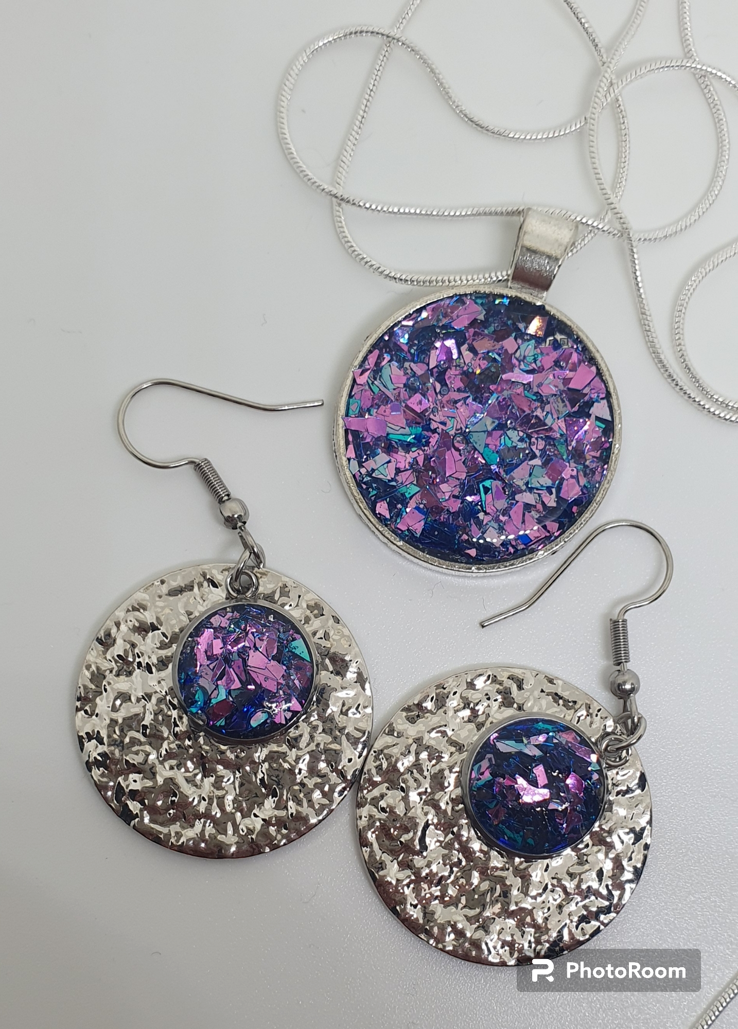 Pendant and Earring set Cherry Blossom