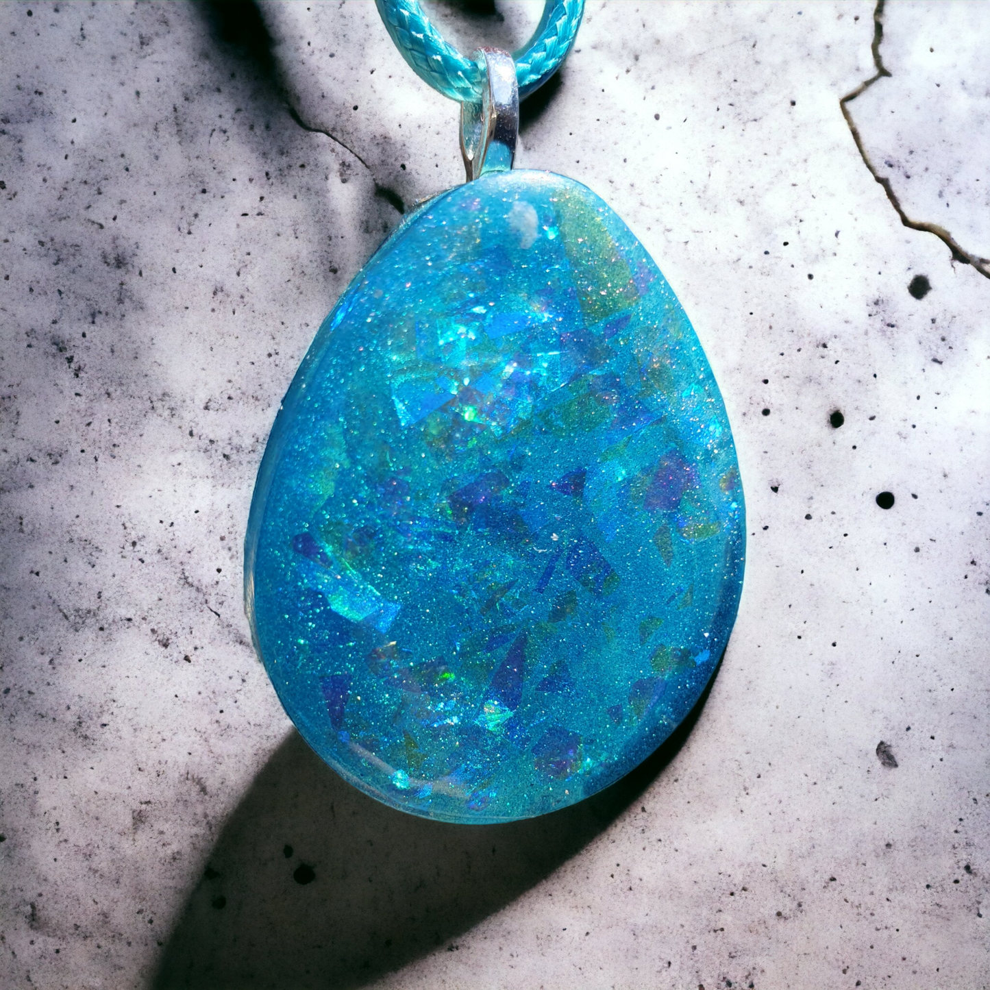 Pendant tear-drop Turquoise