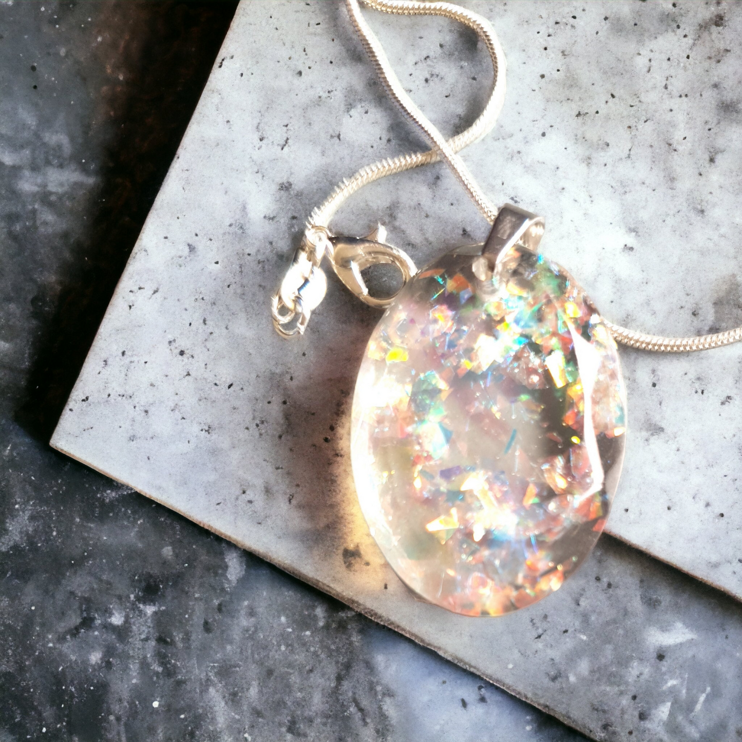 Pendant pink and orange sparkle ✨️