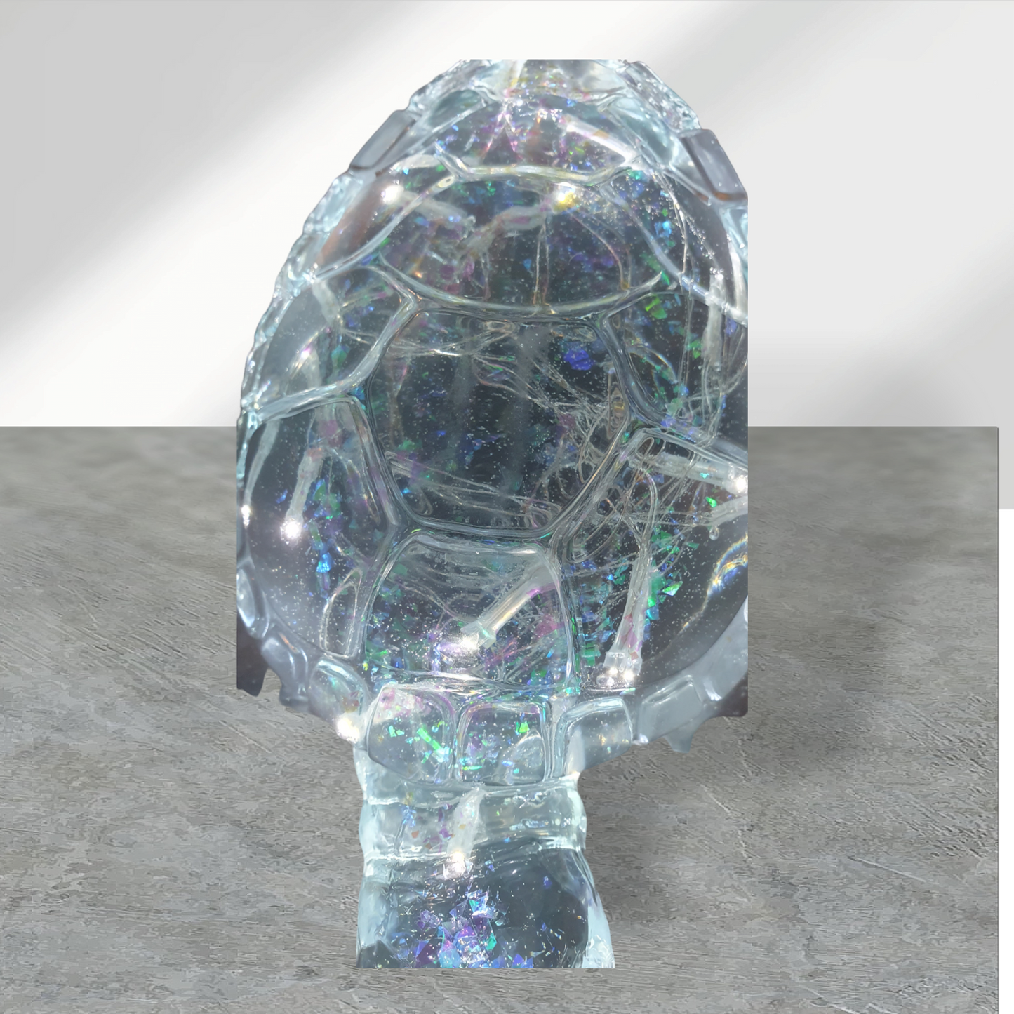 Turtle HUGH with lights blue light 30 x 31cm