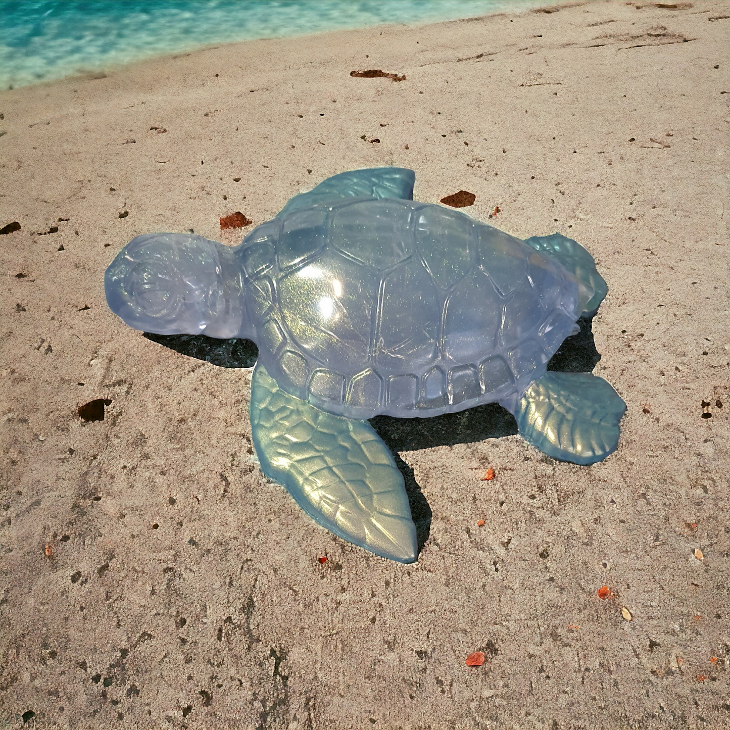 Turtle huge Rainbow with lights 30cm x 30cm