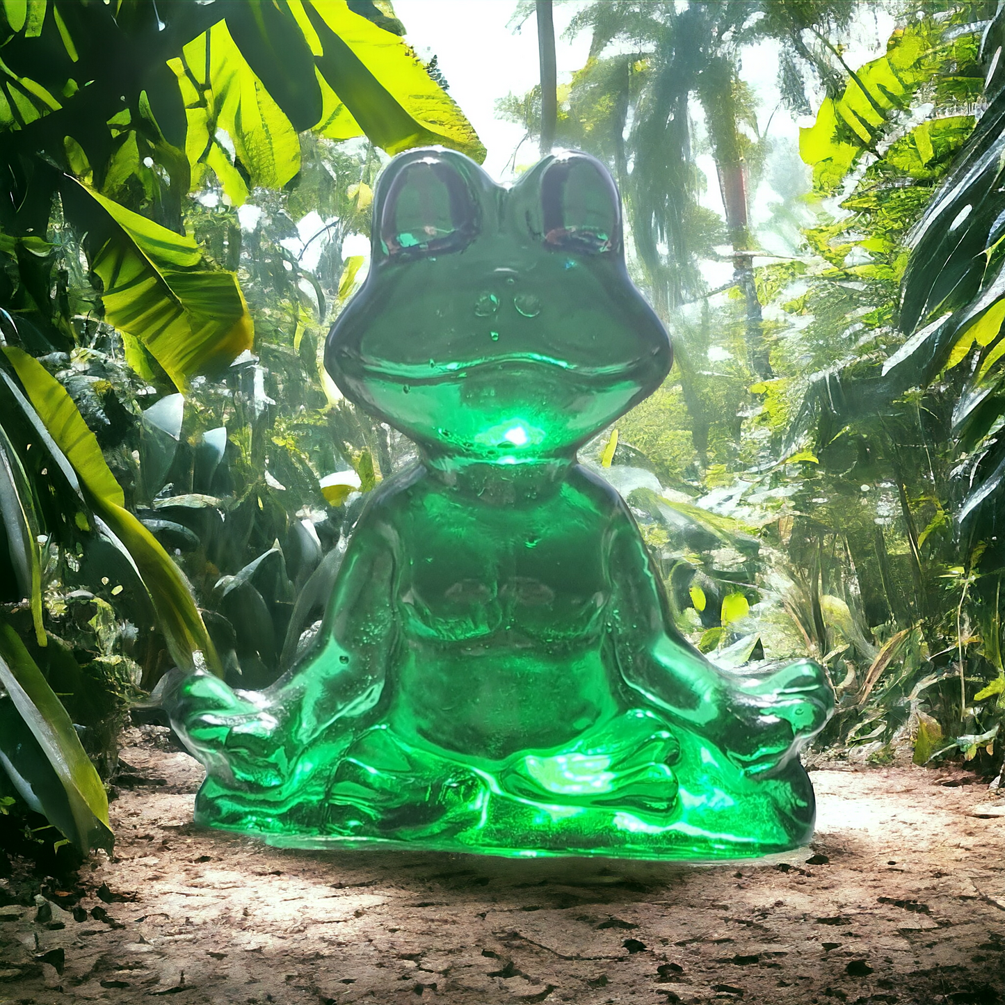 Frog meditating