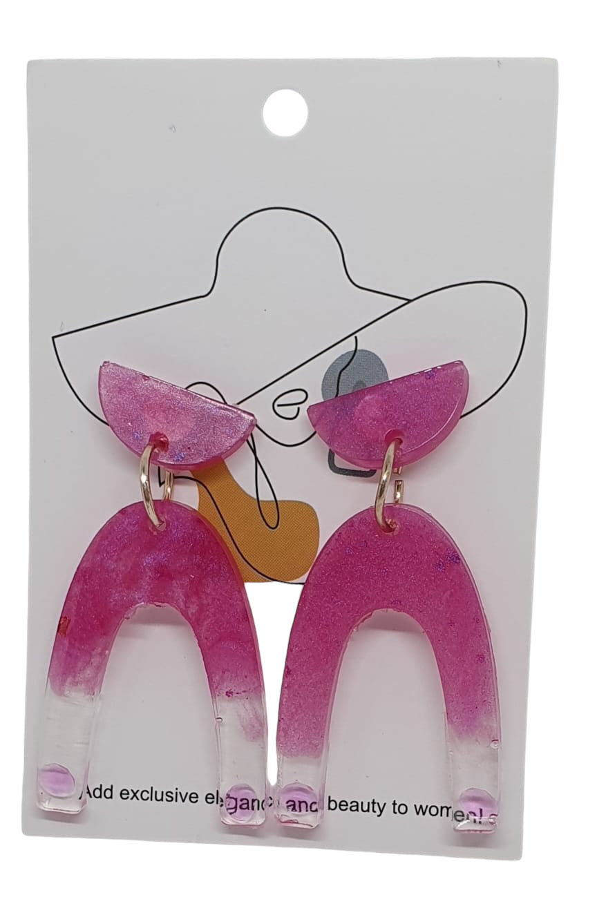 Earrings Lucky Magenta