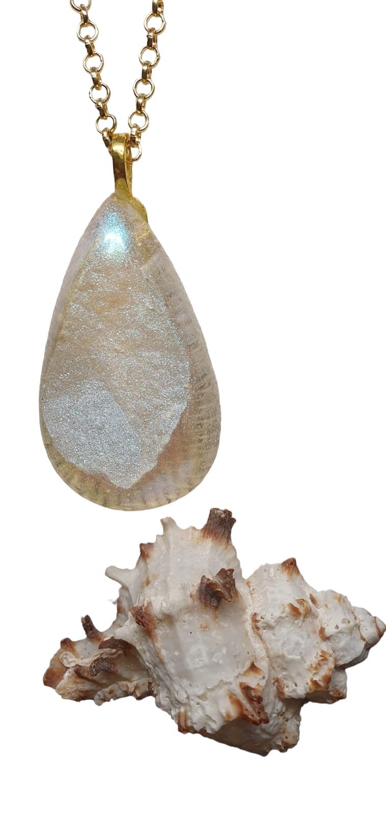 Pendant Champagne Tear Drop