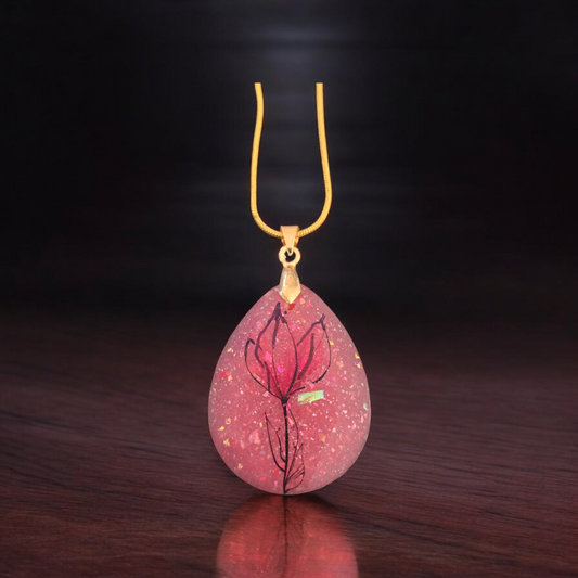 Pendant pink flower