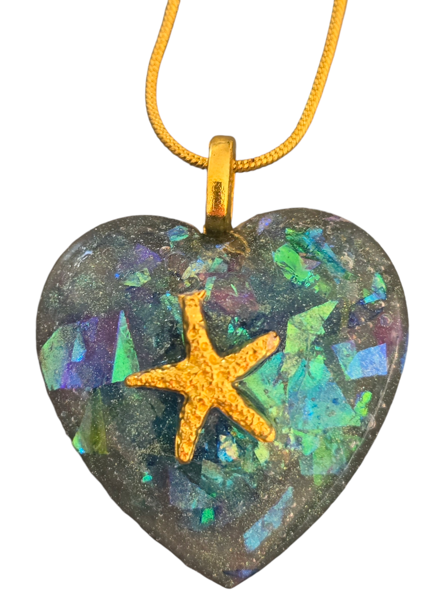 Pendant heart seastar