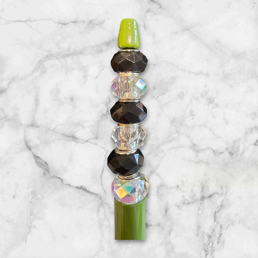 Beaded pens lime green 💚