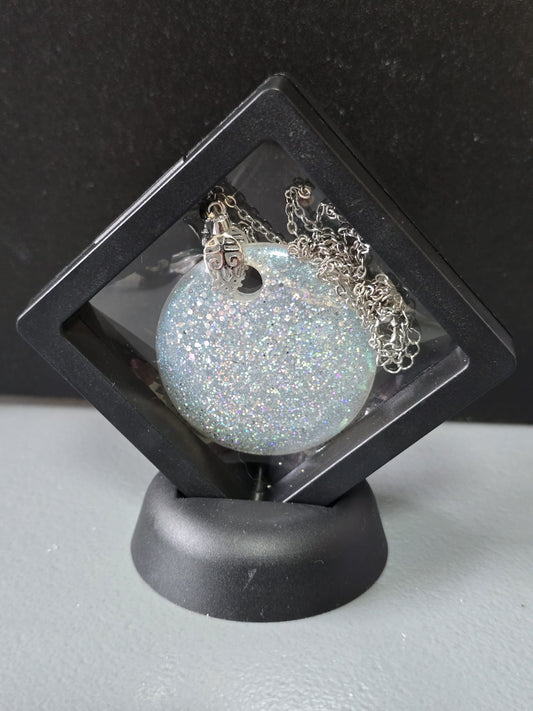 Pendant white shimmer