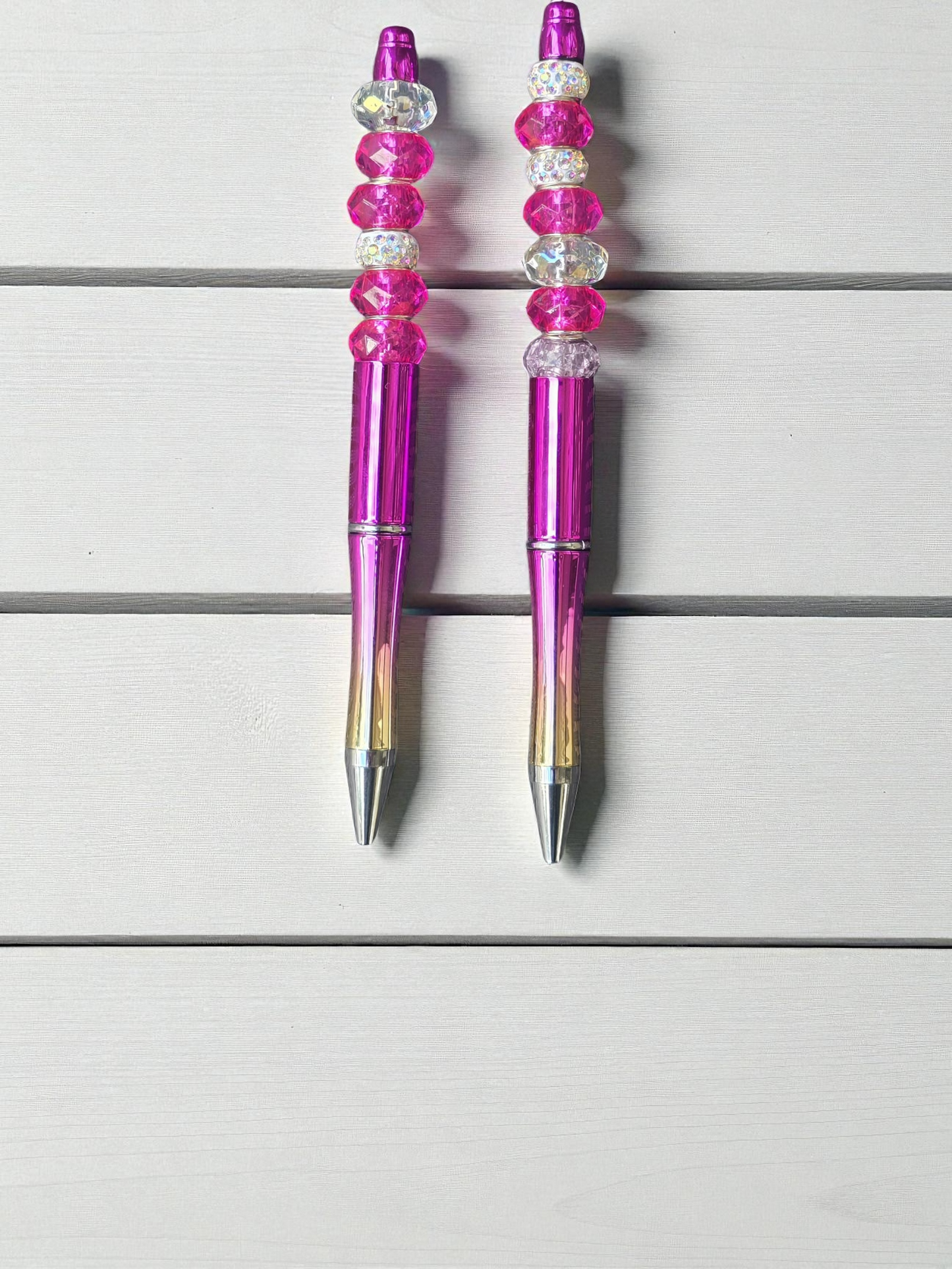 Beaded pens Ruby red