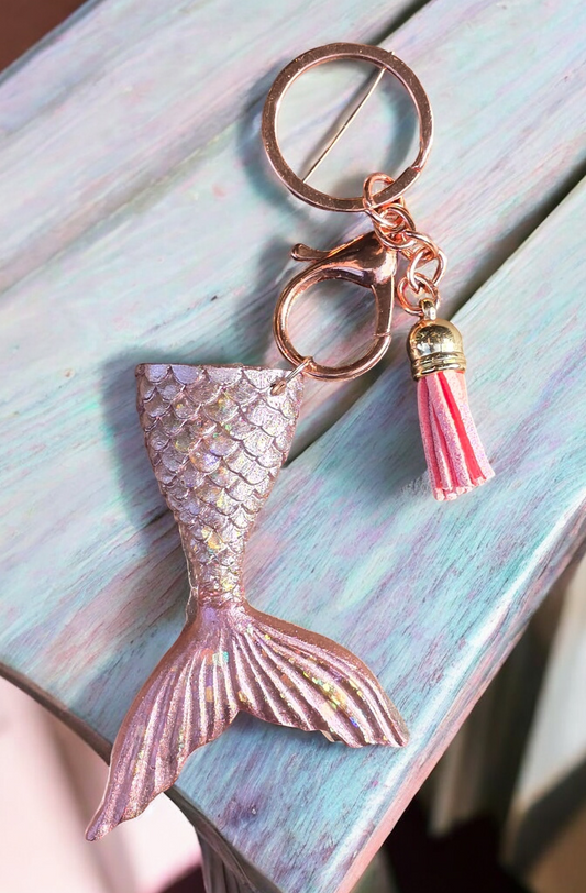 Mermaid Tail KeyCharm Opalescent